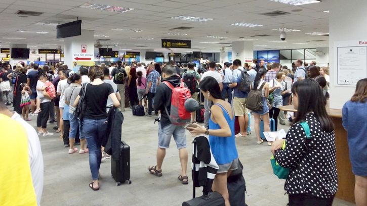 Immigration Hall at Phuket.